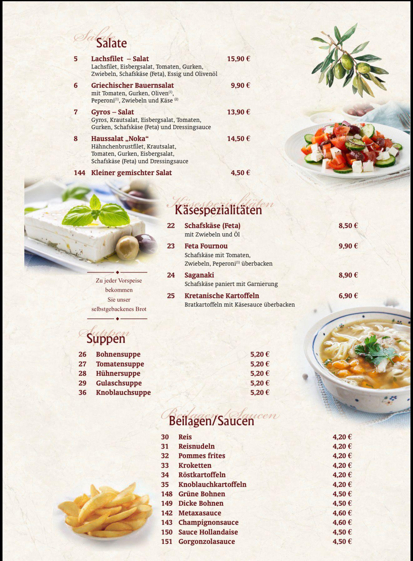 Speisekarte Seite 4