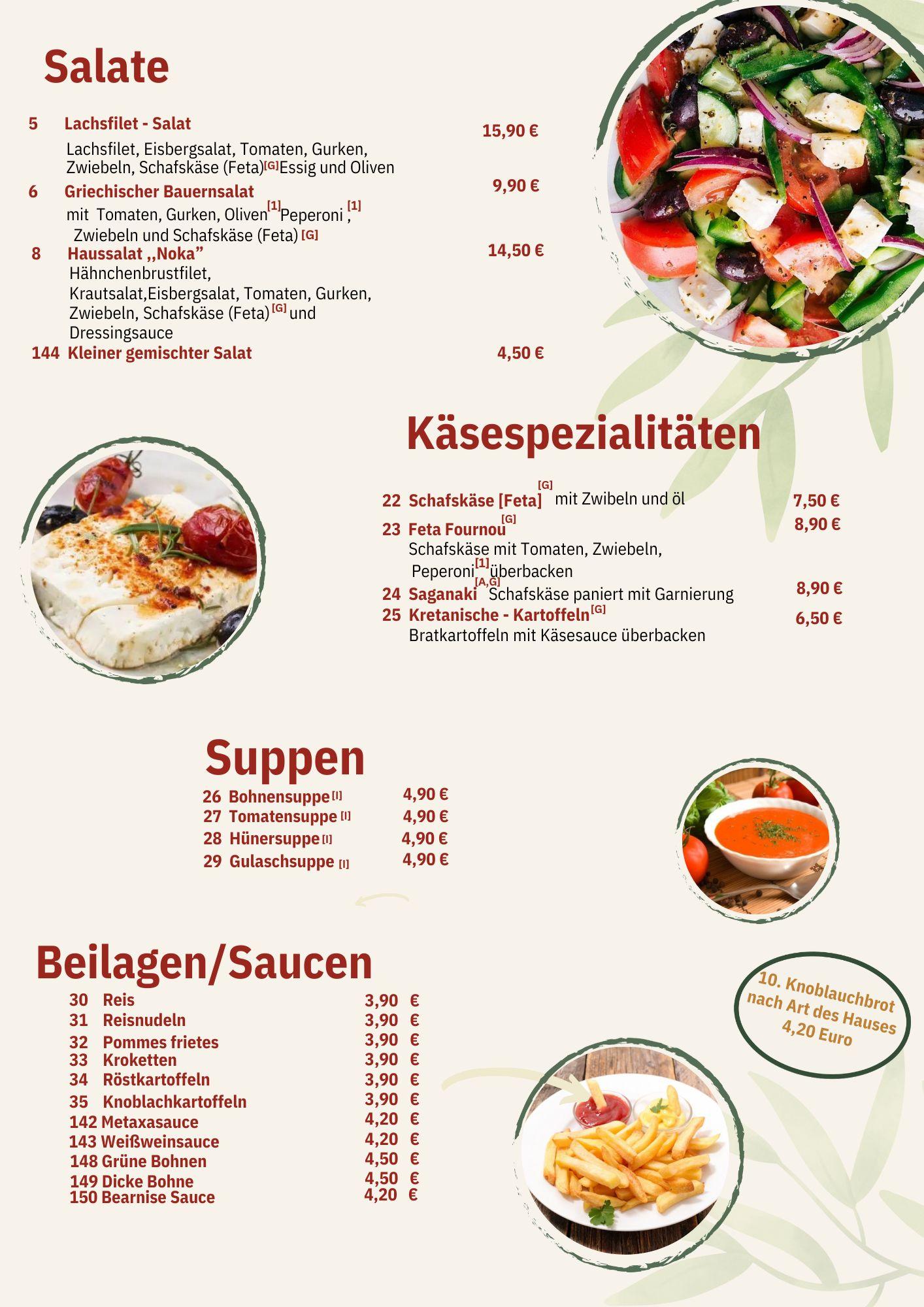Speisekarte Seite 4